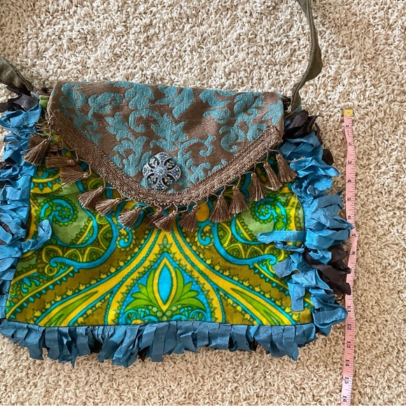 NWOT Izabella Rose Boho Hippie Purse Festival Bag Large Similar 2 Magnolia Pearl - Picture 4 of 6